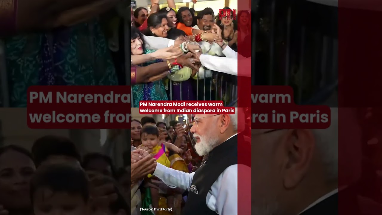 PM Narendra Modi receives warm welcome from Indian diaspora in Paris