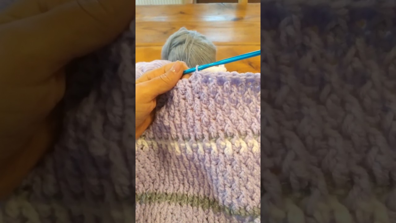 jolie point relief au crochet