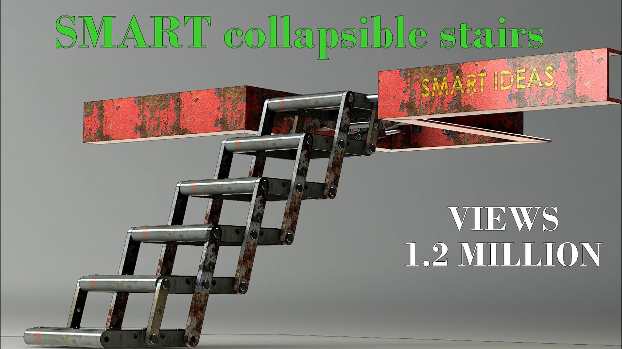 Staircase - Foldable ,#staircase,#collapsible_stairs,#ladder,#stair,#stairs,#staircase_design,#steps