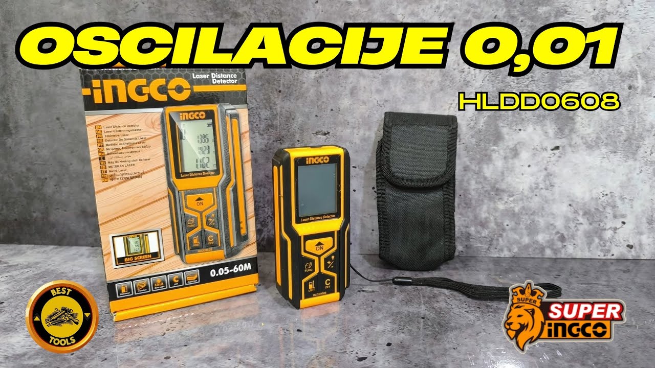 INGCO HLDD0608 LASERSKI METAR RECENZIJA TEST