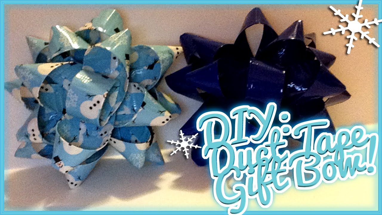 ❄ Holiday DIY: Duct Tape Gift Bow! Tutorial! ❄