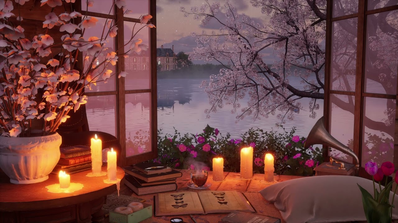 Window on Spring Dawn Ambience: Embrace the Serenity of 8 Hours Nature Sounds. Sleep, Study, Focus