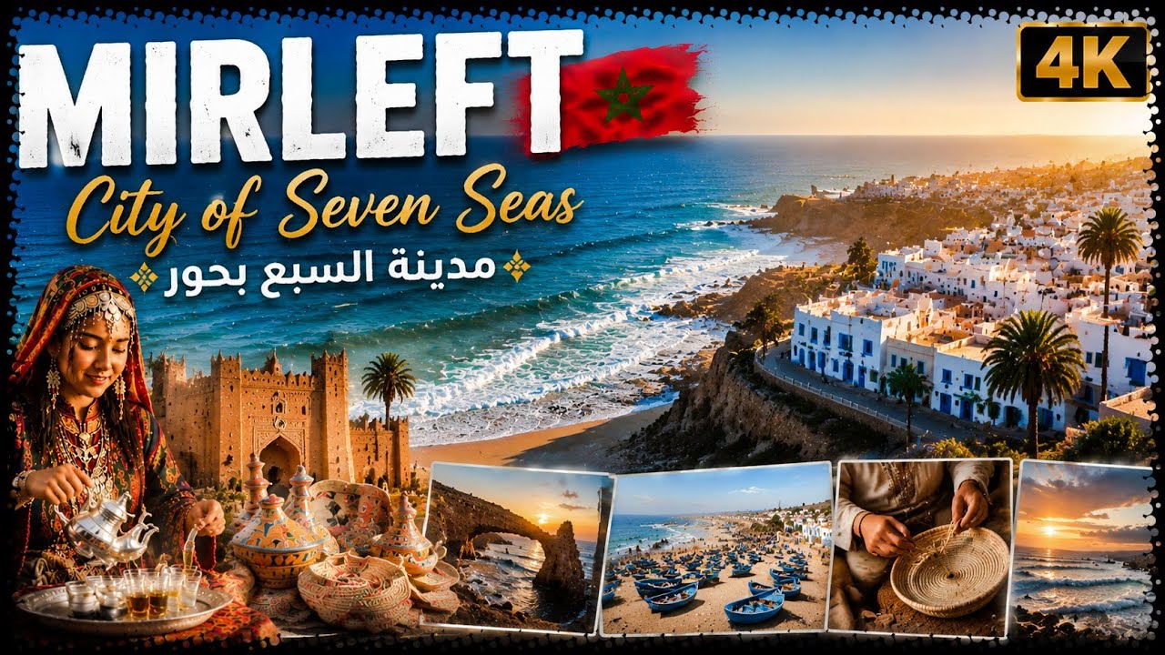 ميرلفت مدينة السبع بحور   Mirleft  City of Seven Seas 4K  🇲🇦