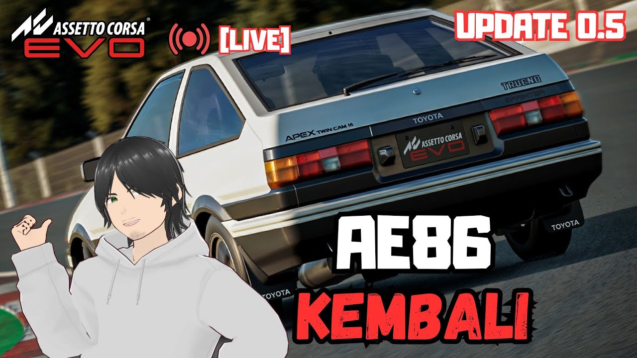 [LIVE] AE86 OM TAKUMI DIRESTORASI - Assetto Corsa Evo Update 0.5