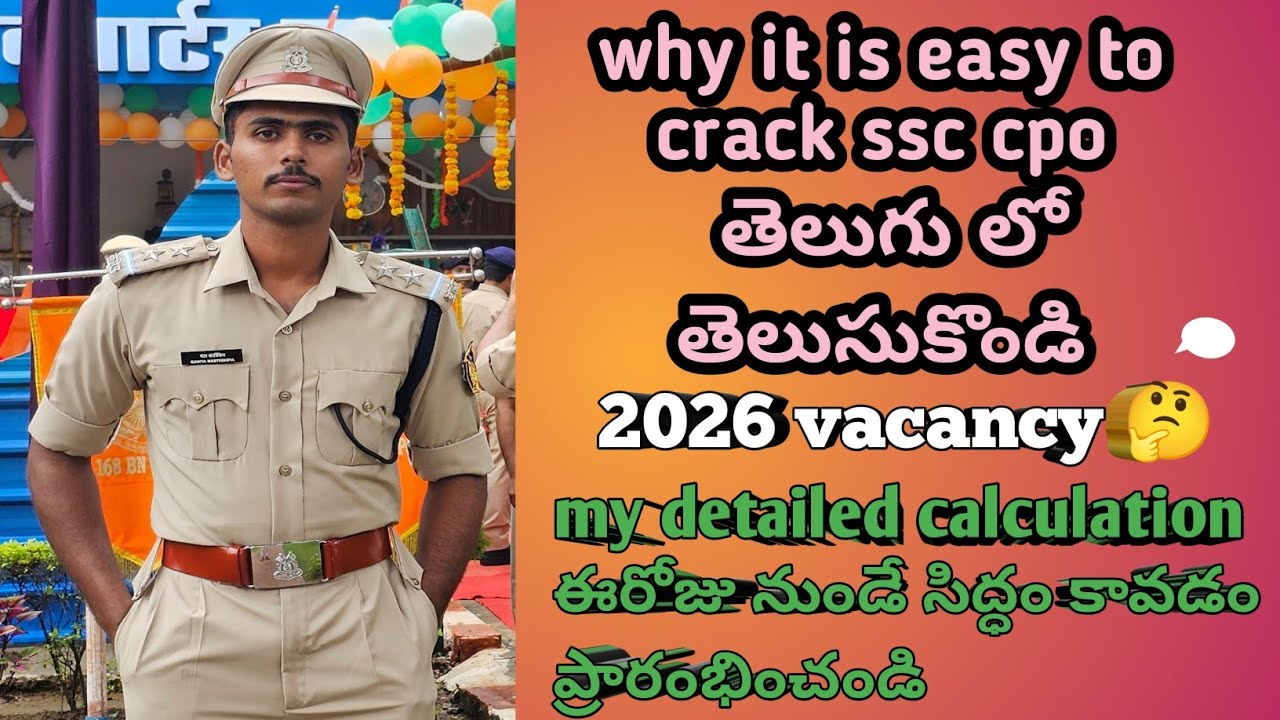 Why it is easy to Crack ssc cpo , my calculation with example