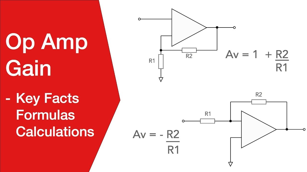 Op Amp Gain | Details Calculations Formulas