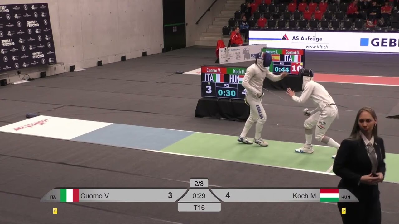 Bern World Cup 2024 SME - L16 - Valerio Cuomo ITA v Mate Tamas Koch HUN