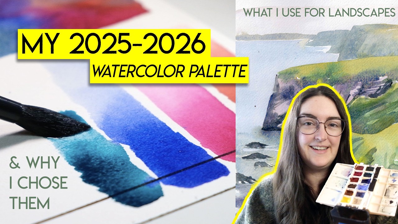 The BEAUTIFUL AGONY of choosing watercolors for a travel palette ✶ My 2025 colors!