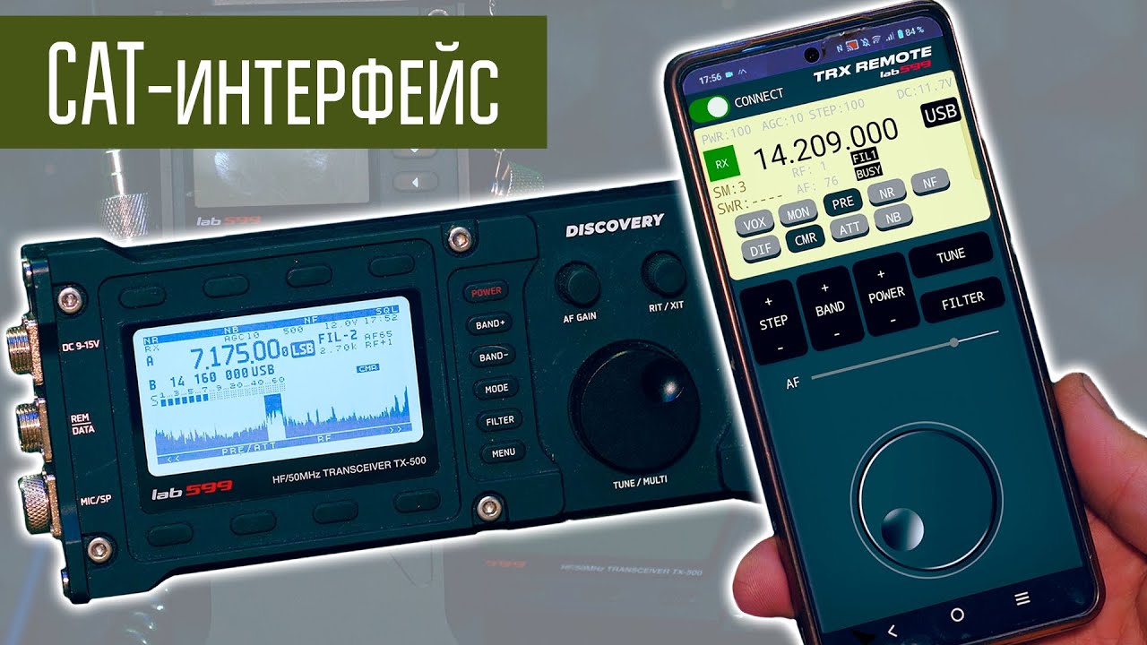 Смартфон и Discovery TX-500 / TX-500MP. CAT-интерфейс для управления с телефона