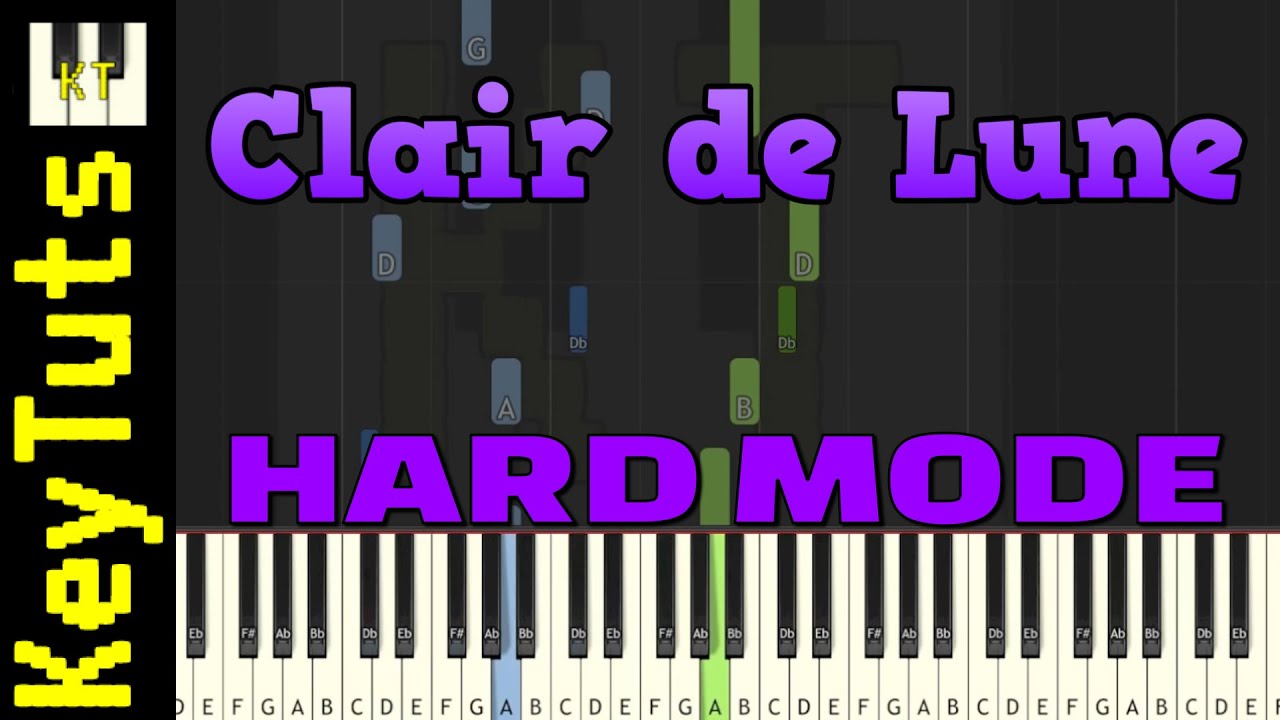 Clair de Lune [Debussy] - Hard Mode [Piano Tutorial] (Synthesia)