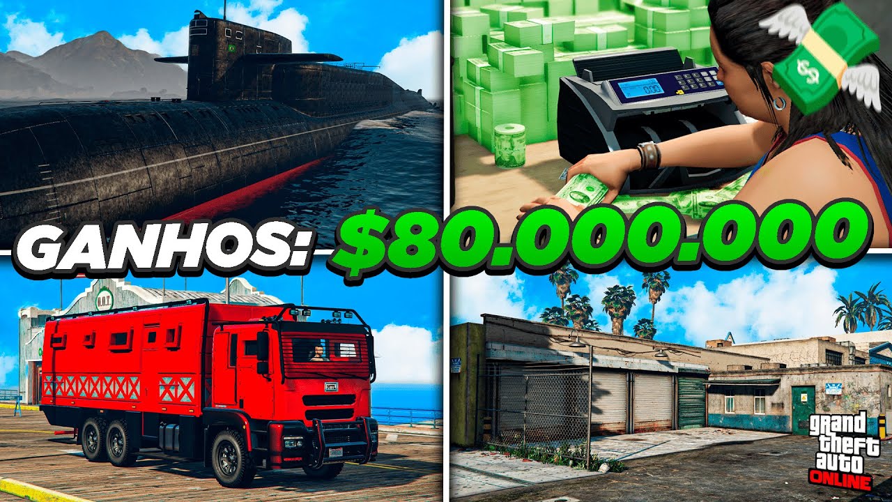 AS 11 MELHORES FORMAS DE GANHAR DINHEIRO SOLO NO GTA 5 ONLINE
