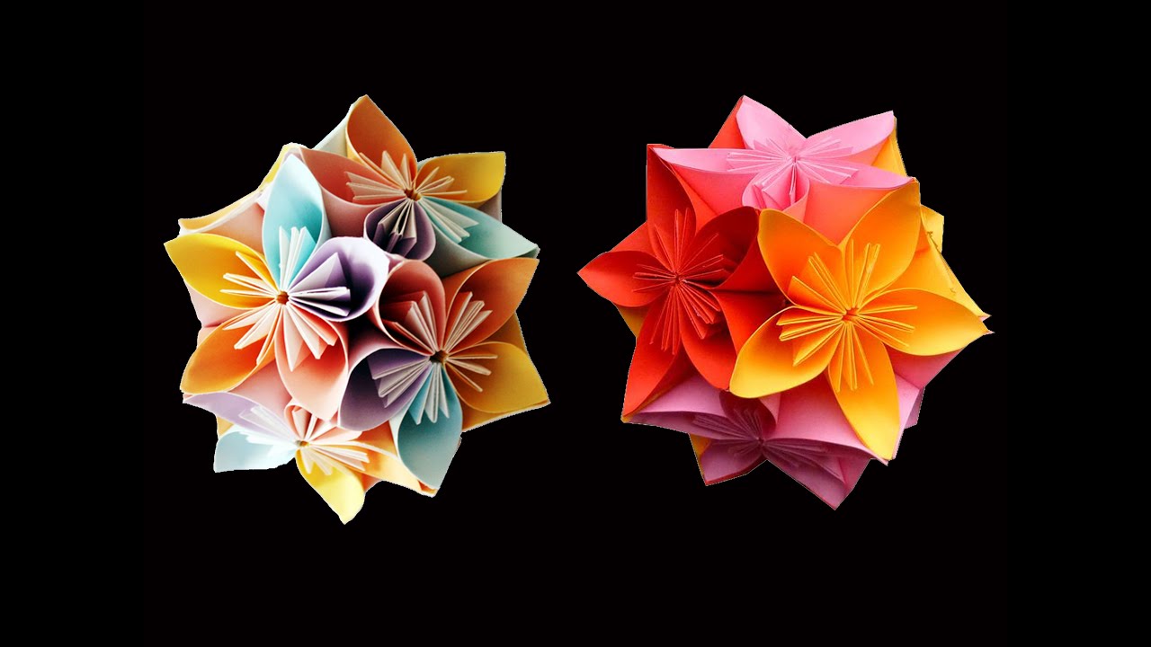 How to make Kusudama ball ( Home decorating ideas )