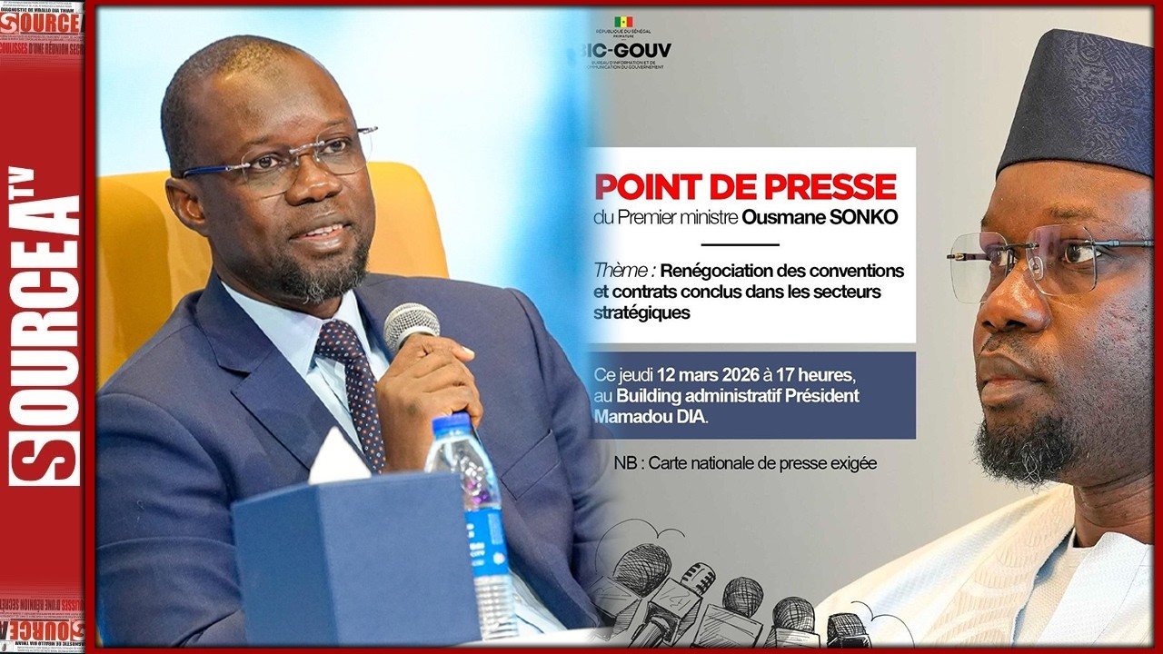 🔴Direct-Conventions et Contrats Conclus : Sonko face à la presse