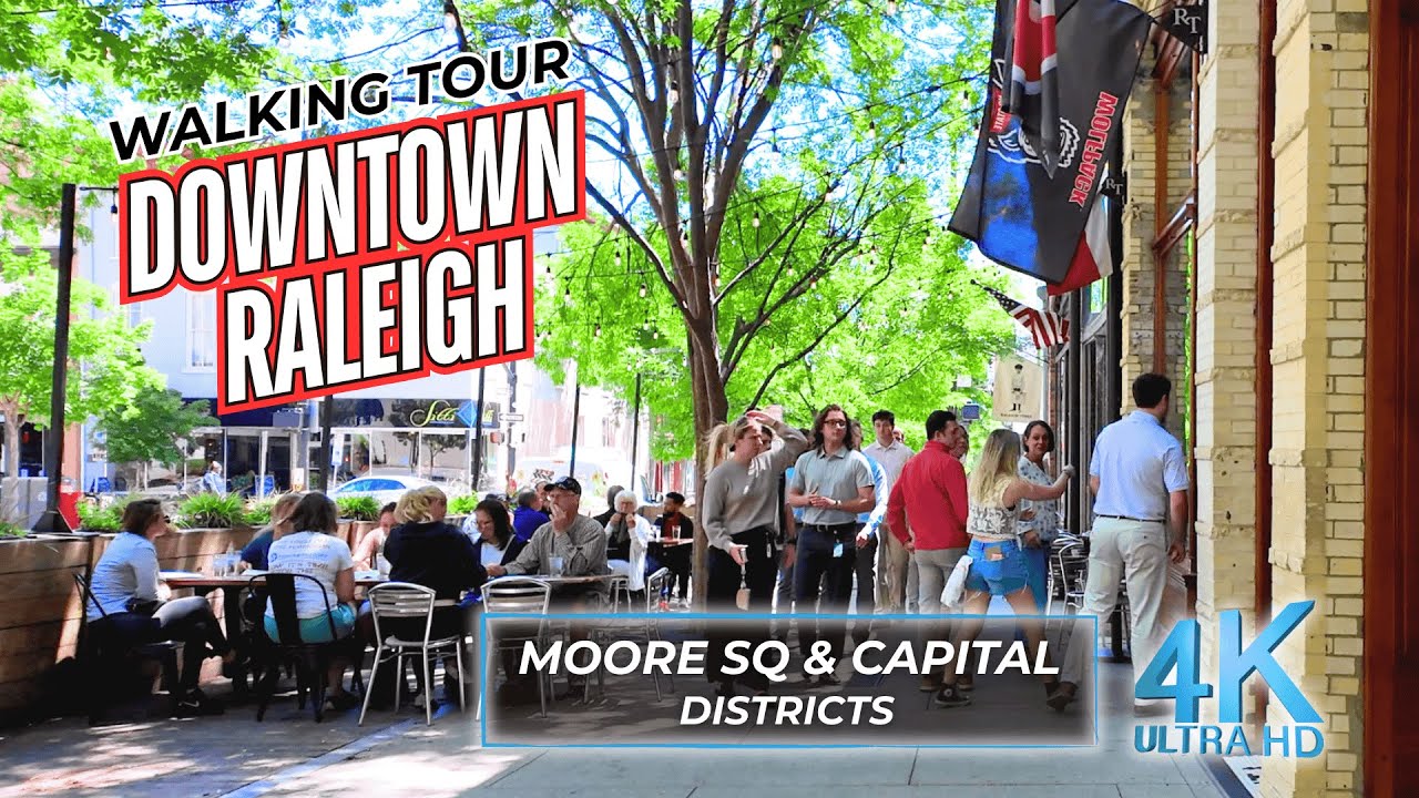 SECRET SPOTS Revealed - Downtown Raleigh NC Walking TOUR [4K]