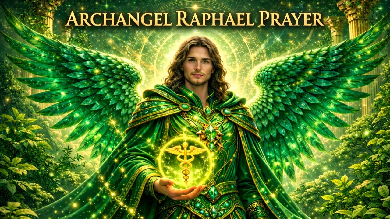 Archangel Raphael Healing Guided Meditation Prayer | Receive Deep Divine Healing & Emerald Light