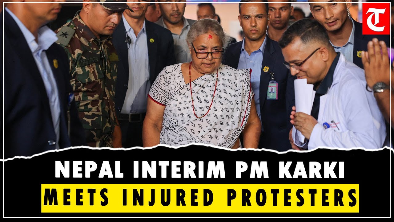 Nepal Interim PM Sushila Karki Visits Hospital, Meets Injured Protesters
