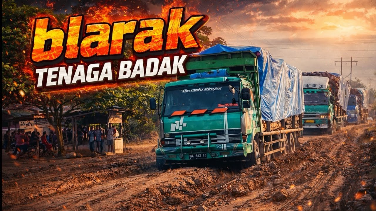 Truk kayu blarak,umur tua tenaga tiada dua