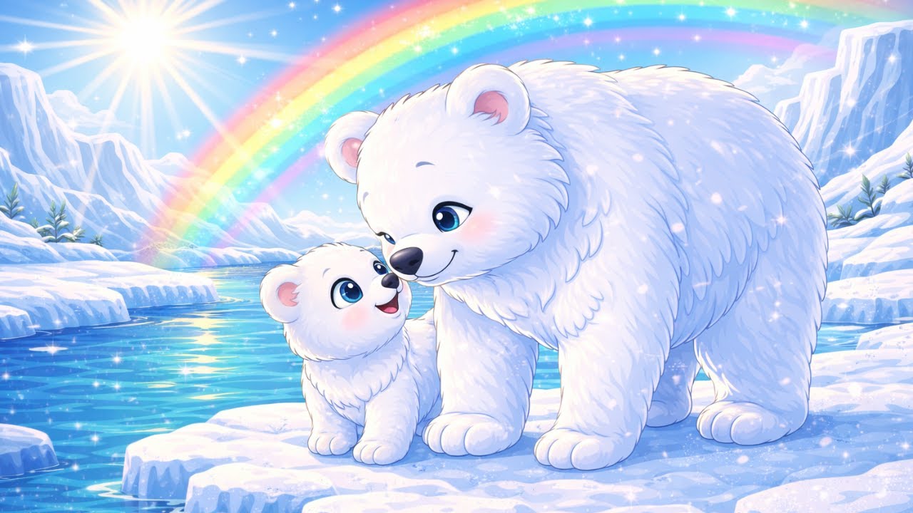 Orso Polare e il Suo Cucciolo 🐻‍❄️ | Storia Dolce per Bambini | Cartoni Animati