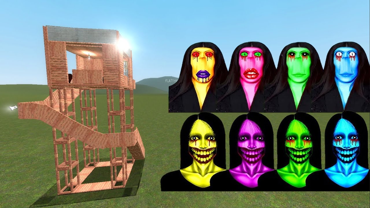 Rosalia Bizcochito And Kuchisake Onna Vs Towers Garry's Mod