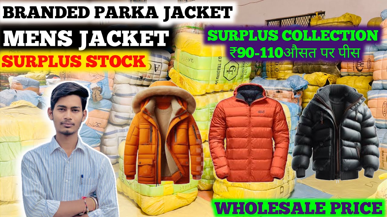 🔥 Branded Men’s Parka Jacket 🧥 | Surplus Clothes Godown | Wholesale Rate 2025 EXPORT SURPLUS MARKET 