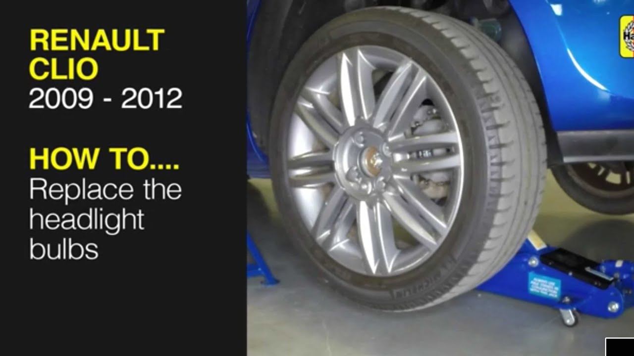 Renault Clio (2009 - 2012) - Replace the headlight bulb