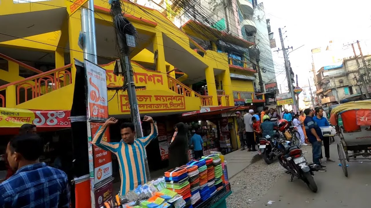 Sylhet City Walk 4K | Lamabazar to Zindabazar | Road Tuber