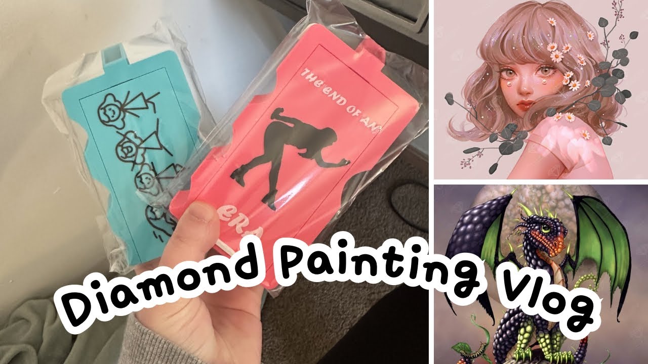 did she ACTUALLY finish the book!?! | diamond painting vlog #115!