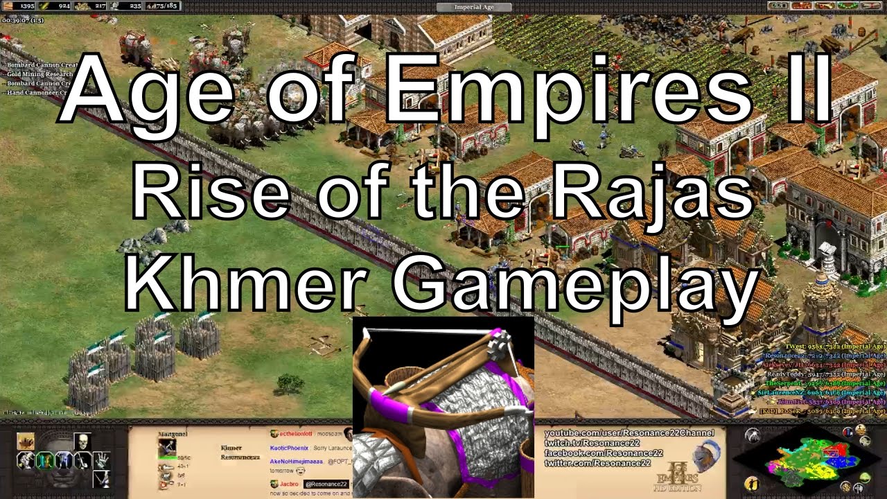 Aoe2 HD: Khmer Gameplay (Rise of the Rajas Expansion)