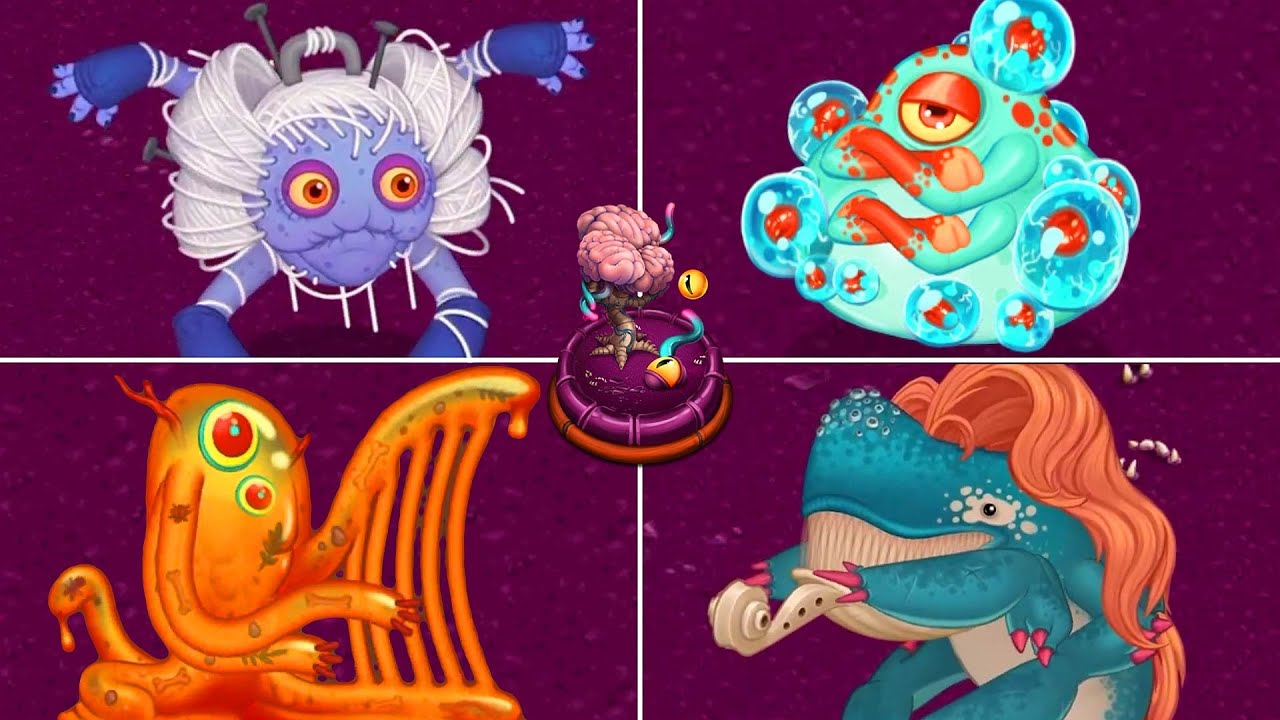 Psychic Island - All Monsters Sounds & Animations (+ Rare Poppette) | My Singing Monsters