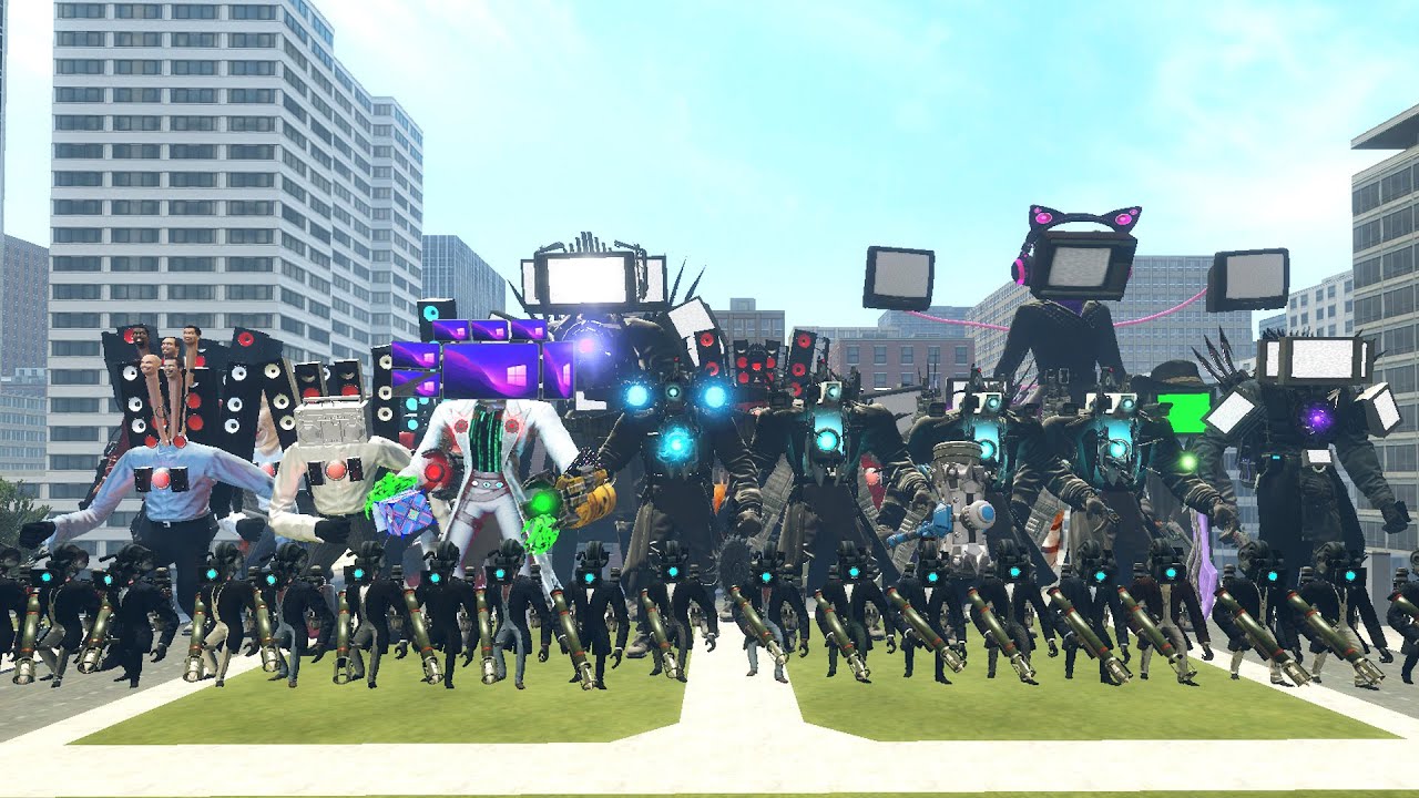 ALL SKIBIDI TOILET BOSSES VS TITAN CAMERAMAN, TV MAN & SPEAKERMAN – IN GARRY'S MOD!