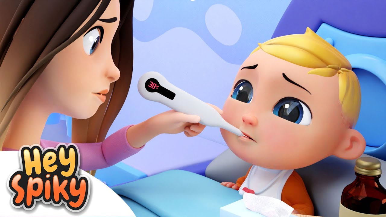 Sick & Health Care Song | Hey Spiky Nursery Rhymes & Kids Songs