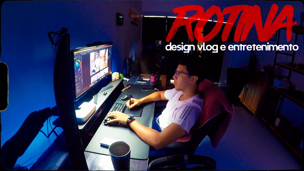 vlog: como é viver de design gráfico  trabalhando home office aos 26 anos