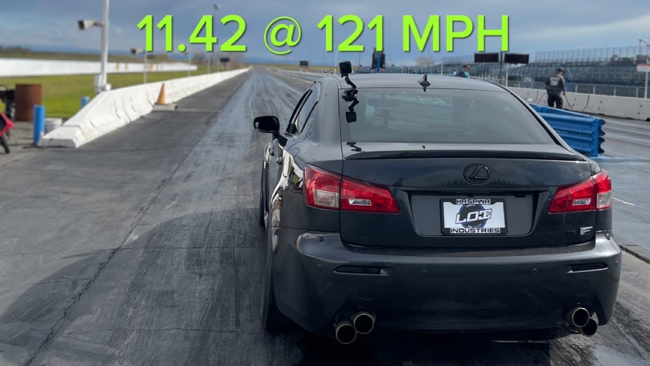 JLS Systems Lexus ISF - 11.42 ET @ 121 MPH - N/A ISF 1/4 MILE DRAG WORLD RECORD