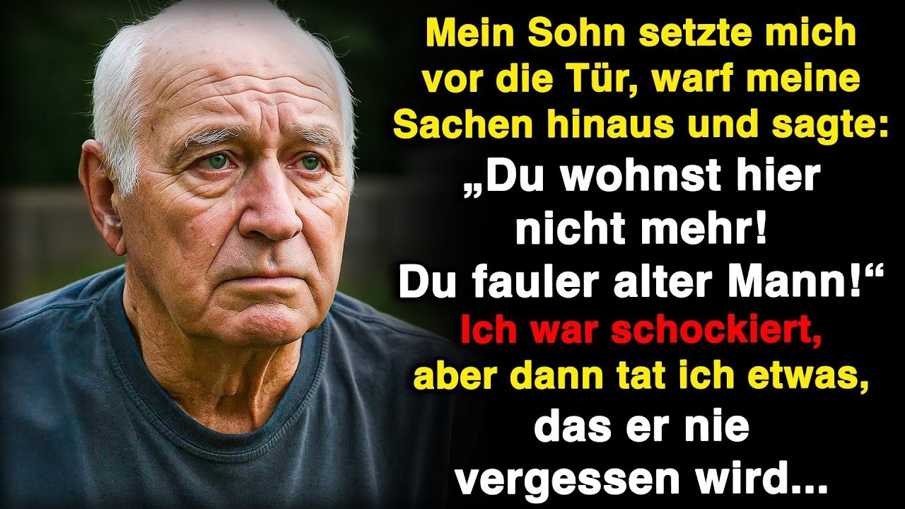 Mein Sohn setzte mich vor die Tür und warf meine Sachen weg, also …