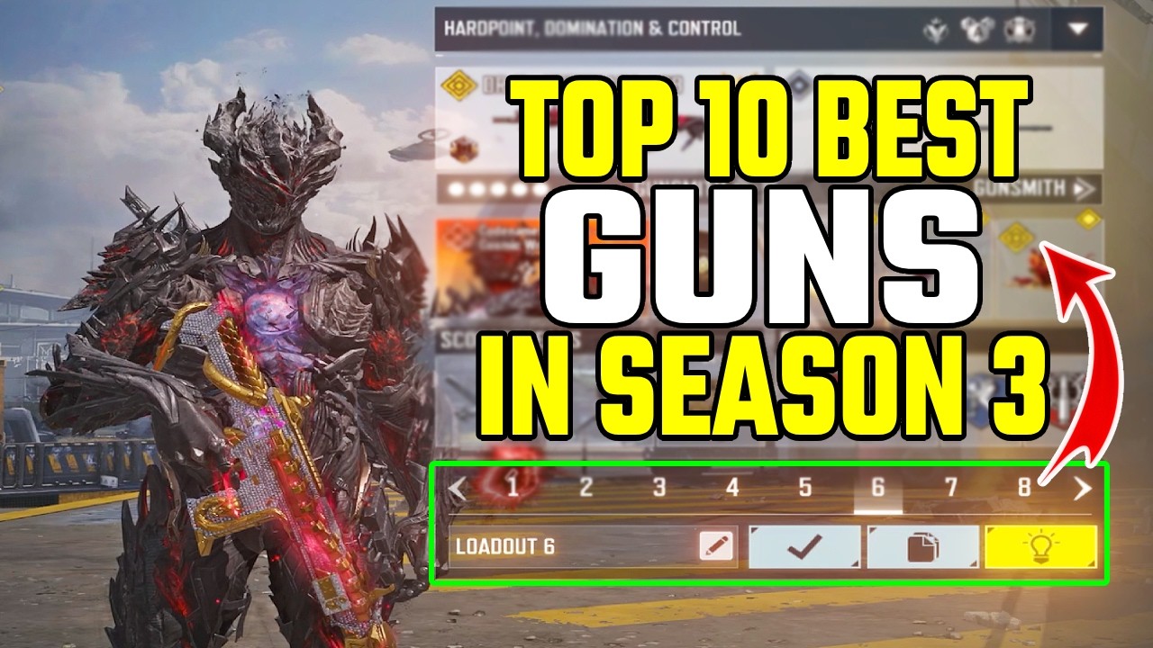 Top 10 Best Guns in COD Mobile Season 3 (2026) You Need To Use.