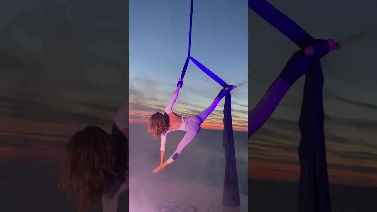 MY PASSION 🌌 #aerialsilks #aerialarts #split #vertikaltuch #aerialist #aerialartist #aerialacrobat