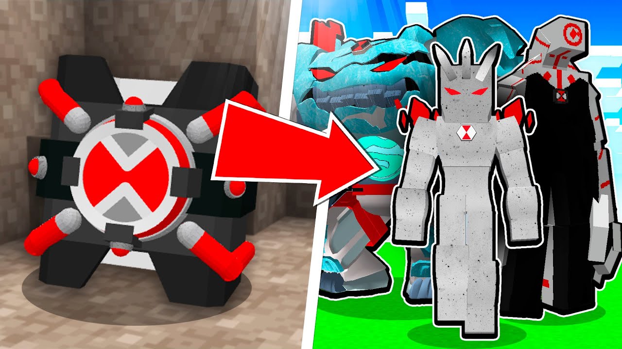 CRIEI UM OMNITRIX INVERTIDO no MINECRAFT!