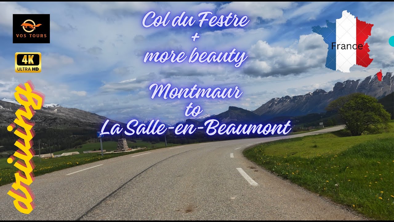 Col du Festre + more beautiful D routes, Driving from Montmaurto to La Salle-en-Beaumont Music video