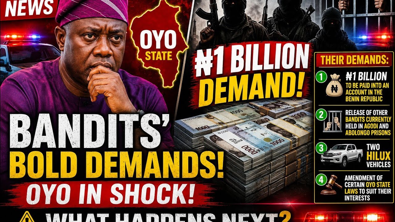 Oyo state kidnappers Demand ₦1 Billion, Prisoner Release & Sharia Law from Tinubu & Seyi Makinde