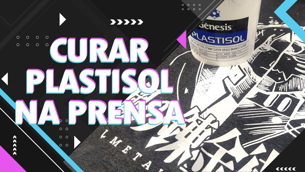Como Curar Tinta Plastisol na Prensa Térmica no Silk Screen