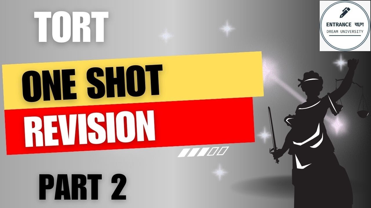 Law of Torts for Law Entrance Exams. One Shot Revision (Part-2) || 
