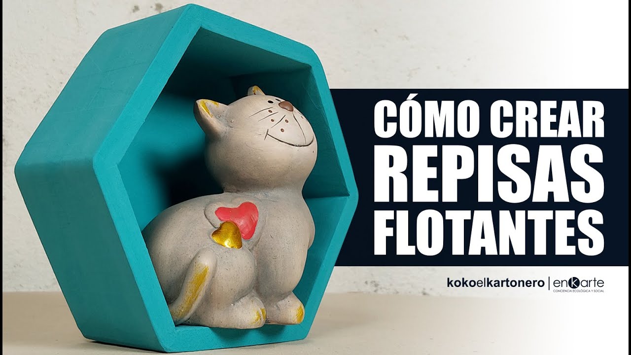 Cómo CREAR REPISAS FLOTANTES con CARTÓN ✅ Ideas fáciles y económicas