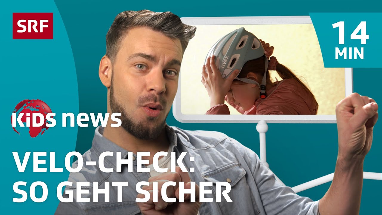 SRF Kids News: Sicher auf dem Velo – mit Prüfung, Helm & Co. | Kindervideos