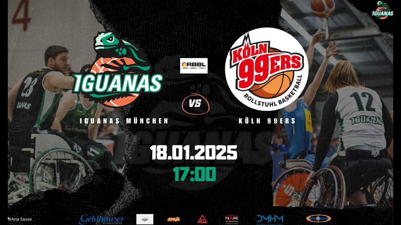 RBB Iguanas VS  RBC Köln 99ers- 17:00 - 1te Bundesliga - Im Iguanadome