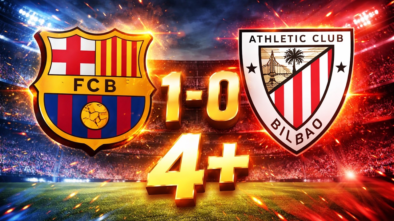 EL BARCELONA SIGUE CON 4 PUNTOS DE DIFERENCIA DESPUES DE GANARLE AL BILBAO!!