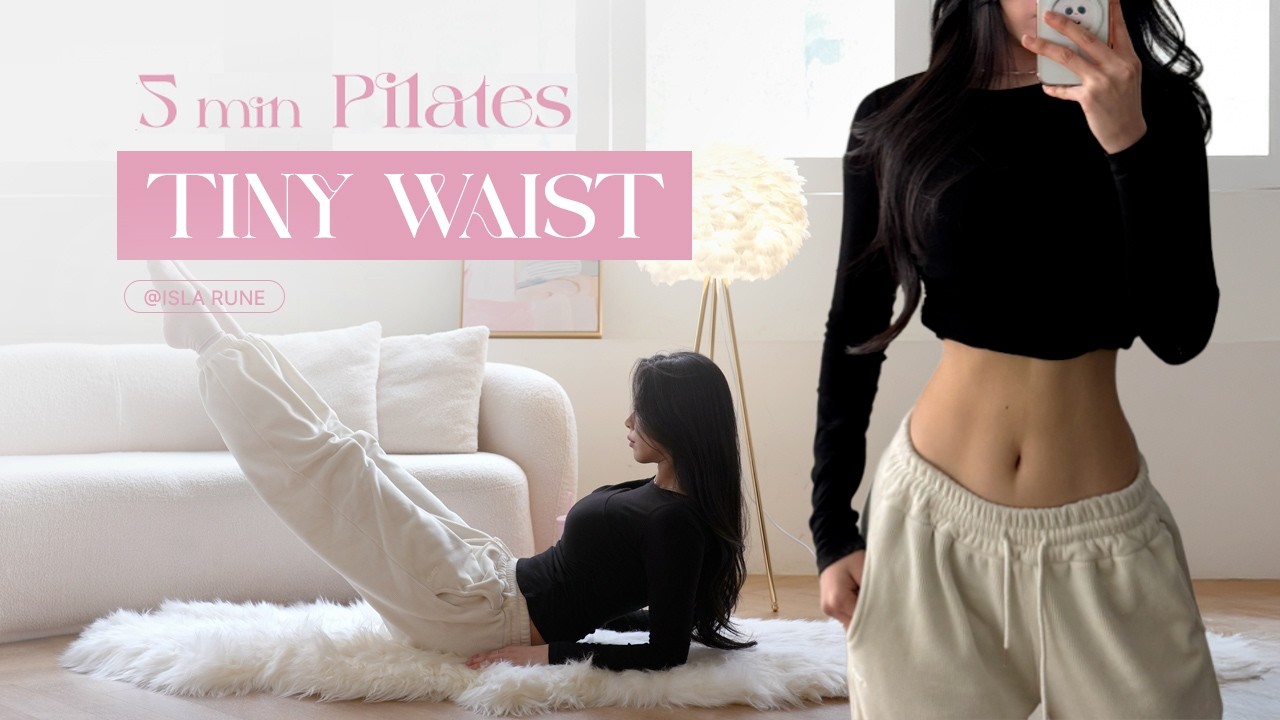 Get a Tiny Waist in 5 MIN | Slim Waist Secret Pilates (No Cap)