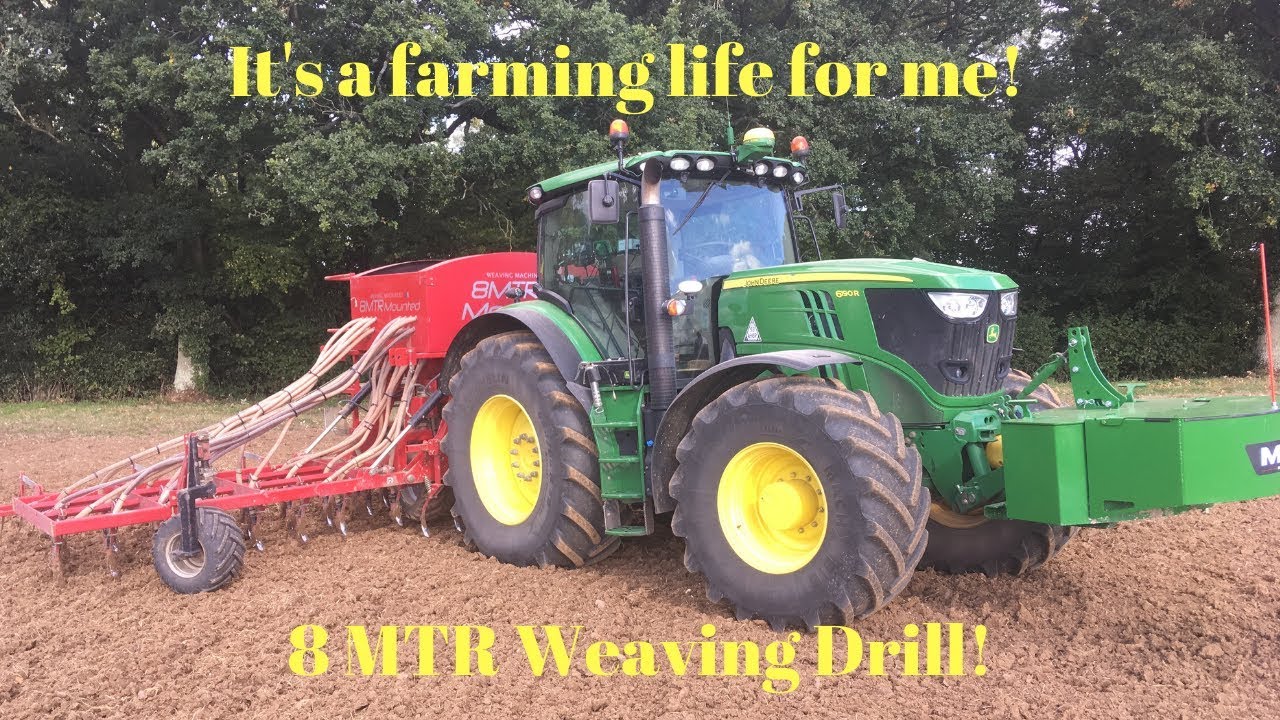 Drilling Oats With the JD 6190R And Weaving 8MTR!!!