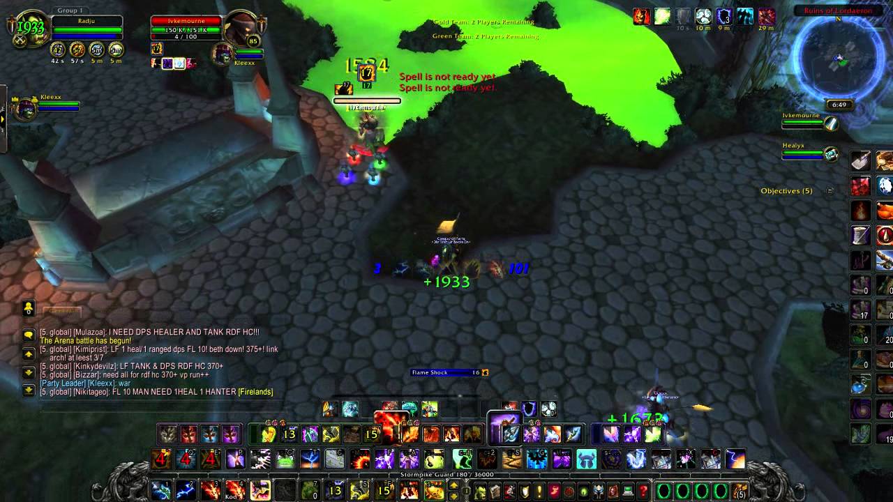 WoW Arena 2v2 - 2 Elemental Shamans Combo Cataclysm (Radju)