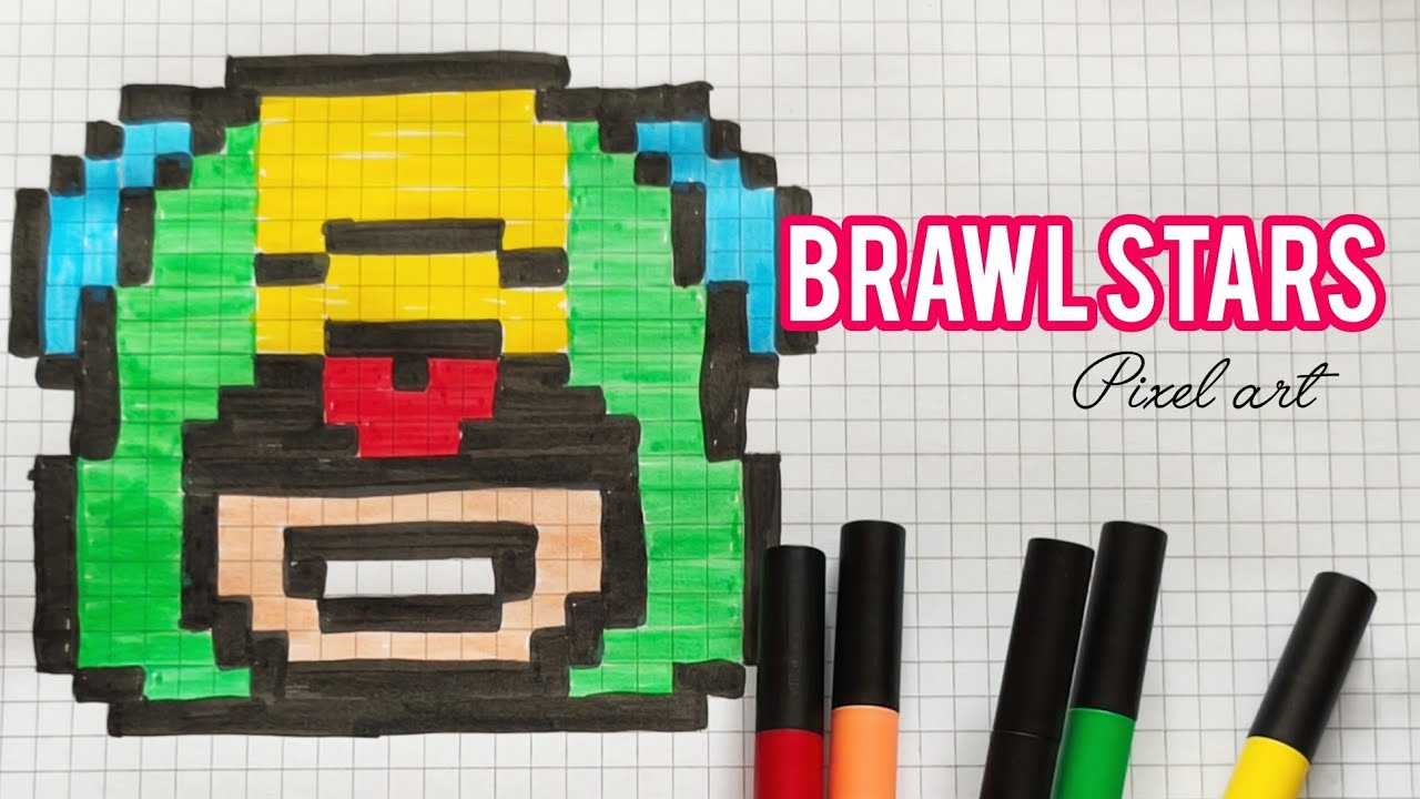 Brawl Stars Leon Pixel Art 🎮 Малюнок по клітинках