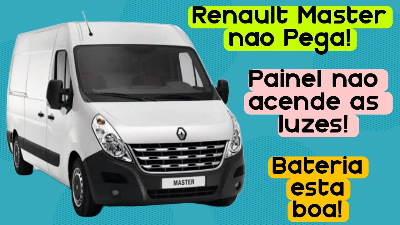 Renault Master não pega! batéria boa! painel não acende as luzes! Como resolver?